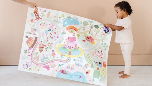 Table Top Rainbow Land Play Mat, 6 of 8
