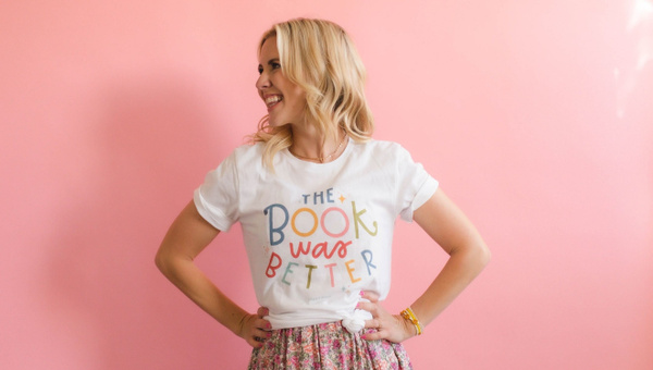 The Book Was Better Tee - White, 4 of 5