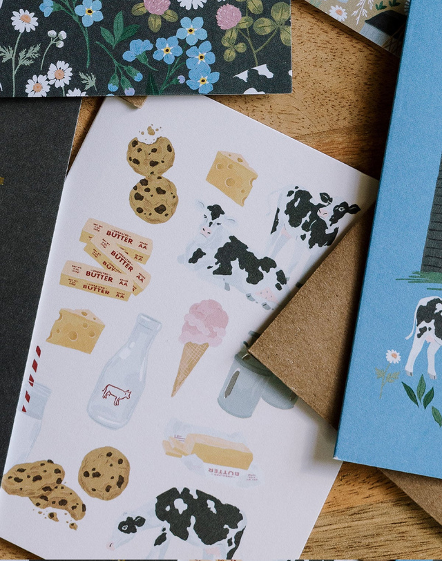 Dairy Cows Blank Greeting Card, 2 of 3