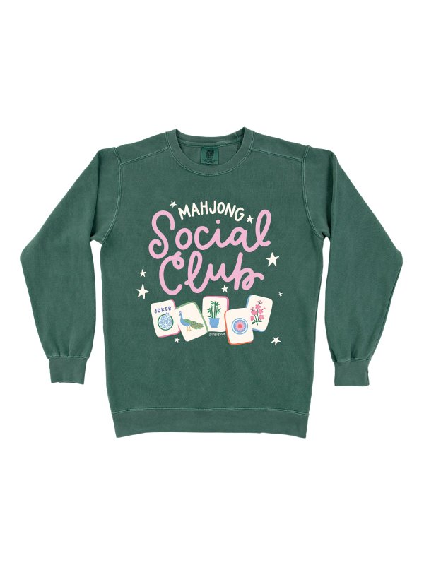 Mahjong Social Club Sweatshirt - Blue Spruce, 1 of 1