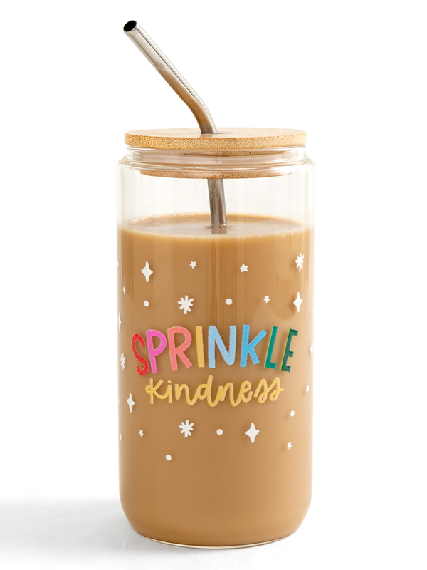 Sprinkle Kindness Glass Can, 2 of 2
