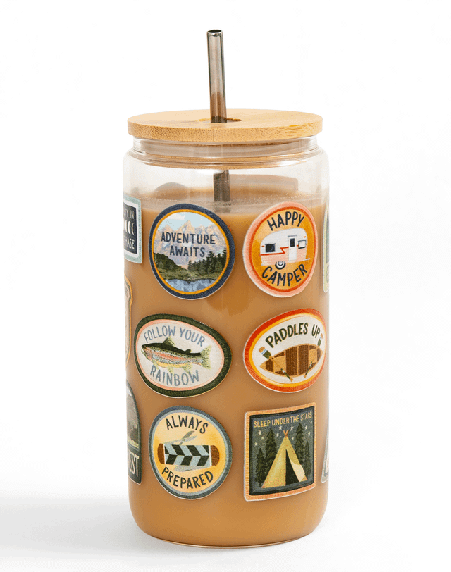 The Great Outdoors 16oz Glass Can, 4 of 4