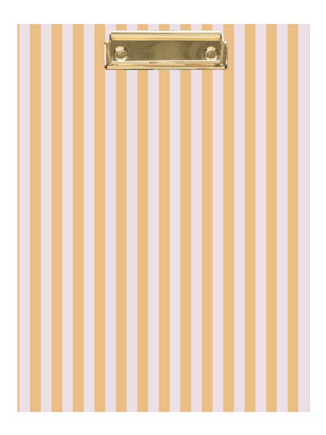 Orange Stripes Clipfolio with Lined Notepad, 1 of 2