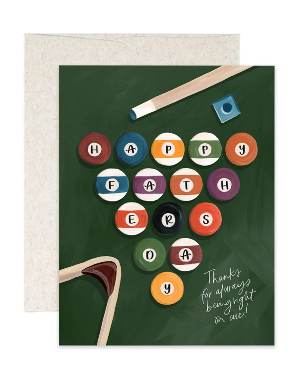 Father's Day Pool Greeting Card, 1 of 1