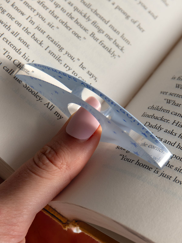 Bookmarks Are For Quitters Thumb Book Page Holder, 4 of 6