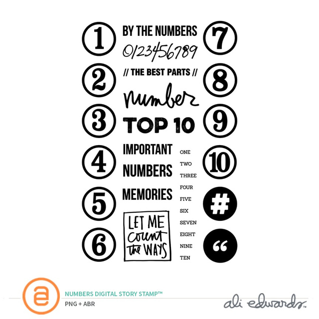 Numbers Digital Story Stamp™, 1 of 1