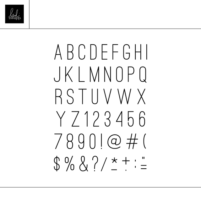Digital August Alphas and Numbers 6×8 Stamp Set , 1 of 1