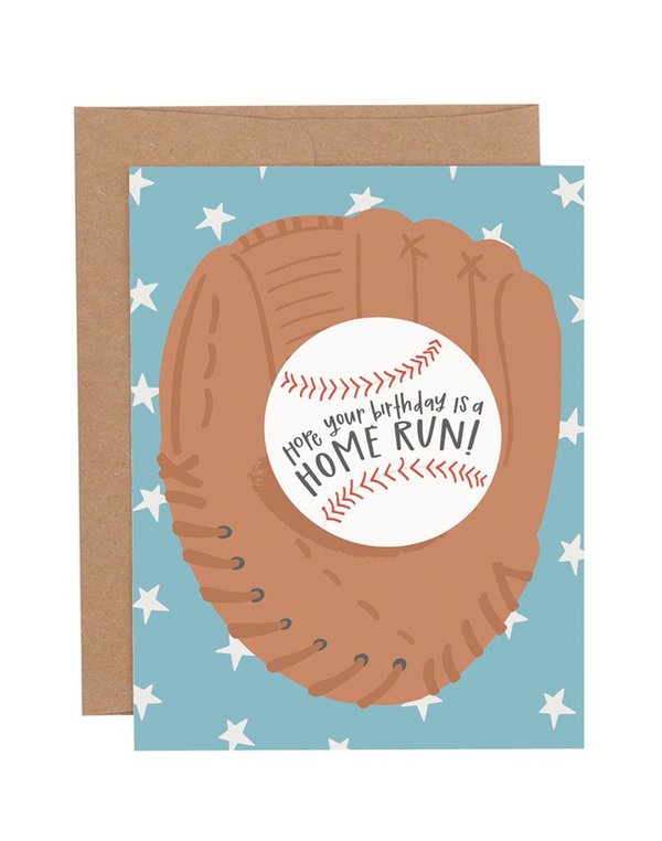 Home Run Birthday Greeting Card, 1 of 1