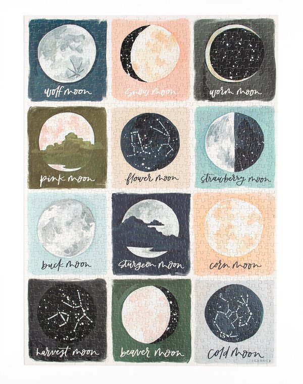 Painted Moons - 1,000 Piece Jigsaw Puzzle, 4 of 9