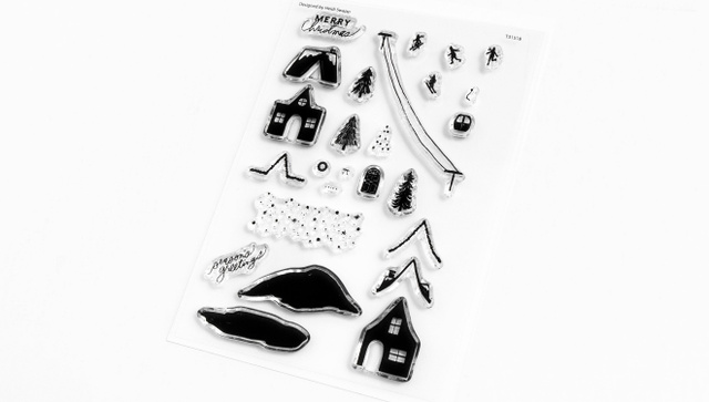 Stamp Set : 4×6 Alpine Village, 2 of 5