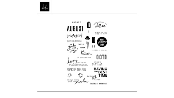 Digital August Captions Stamp, 1 of 1