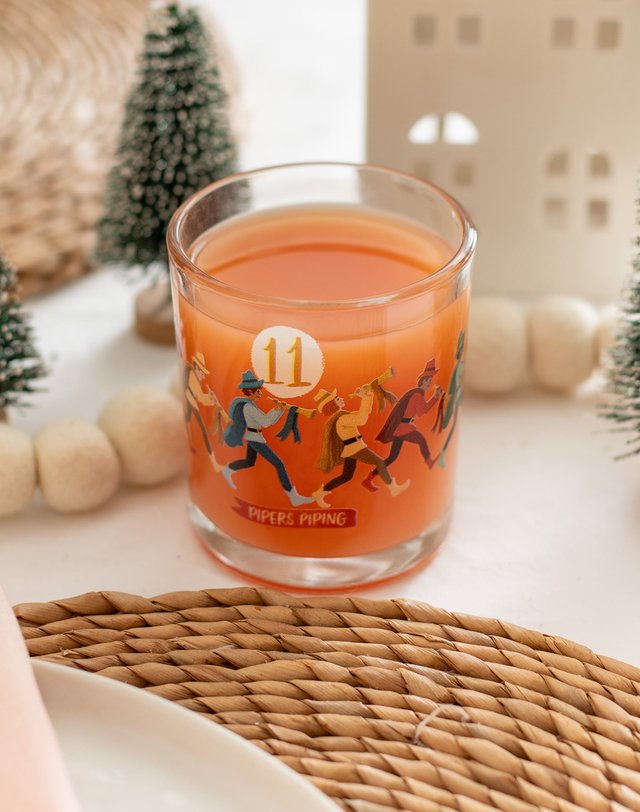 Eleven Pipers Piping 7.5oz Short Juice Glass, 2 of 3