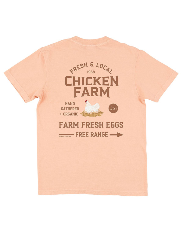 Chicken Farmers Market Tee - Peachy, 1 of 7