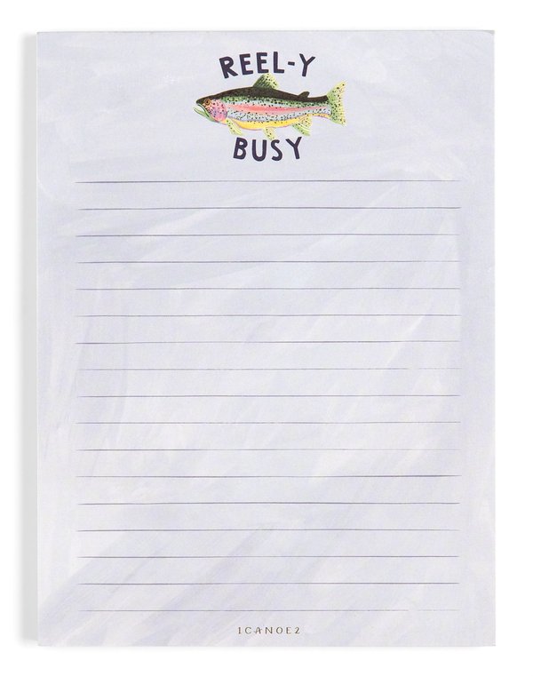 Reel-y Busy Fish 6×8 Lined Notepad, 1 of 2