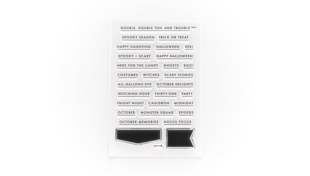 Halloween Words 4×6 Stamp Set, 1 of 3