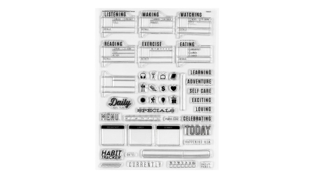 Stamp Set : 6×8 Habit Tracker, 1 of 3