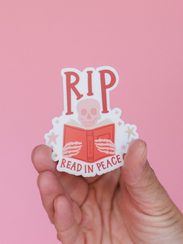 Read in Peace RIP Halloween Decal Sticker, 1 of 3