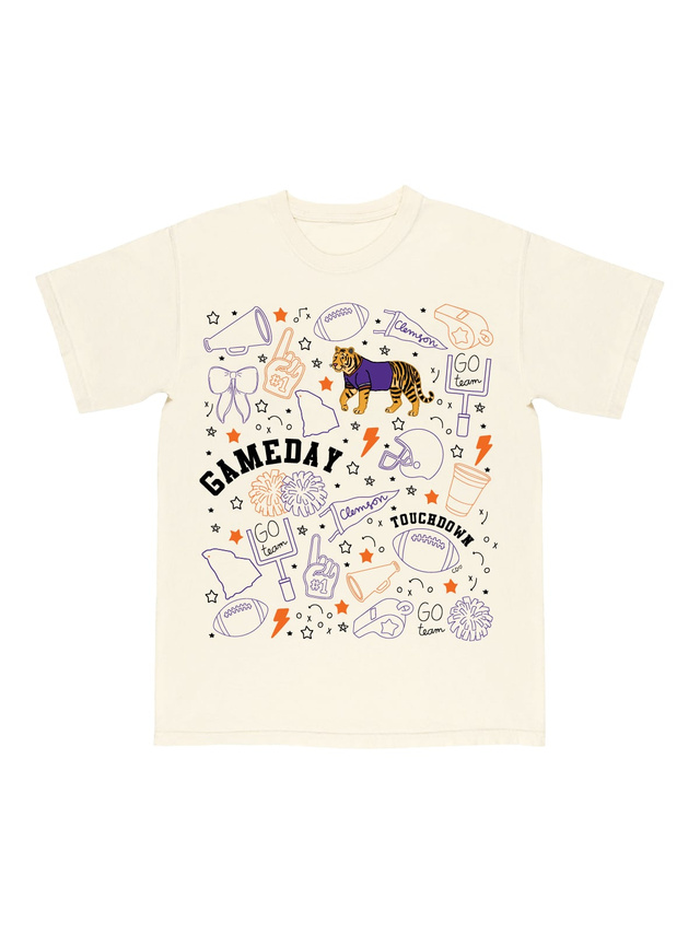 Clemson Football Game Day Tee - Ivory, 4 of 5