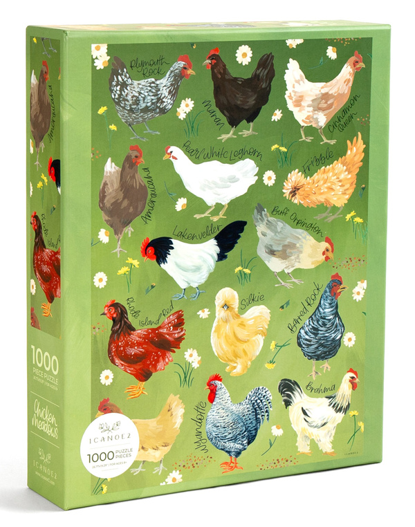 Chicken Meadows - 1,000 Piece Jigsaw Puzzle, 1 of 7