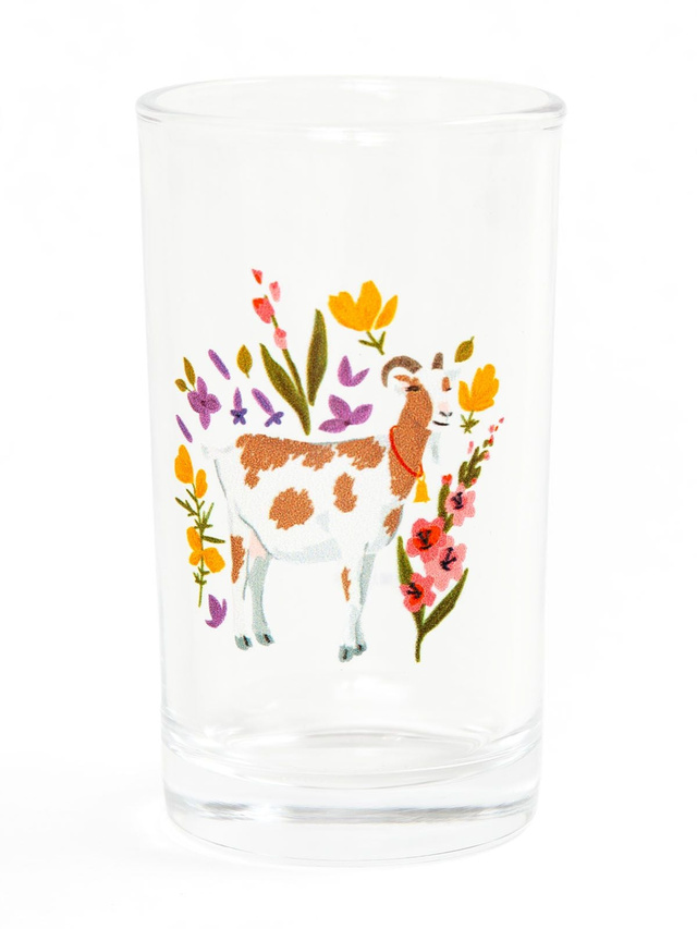 Spotted Goat Folk Floral Mini Juice Glass, 1 of 7