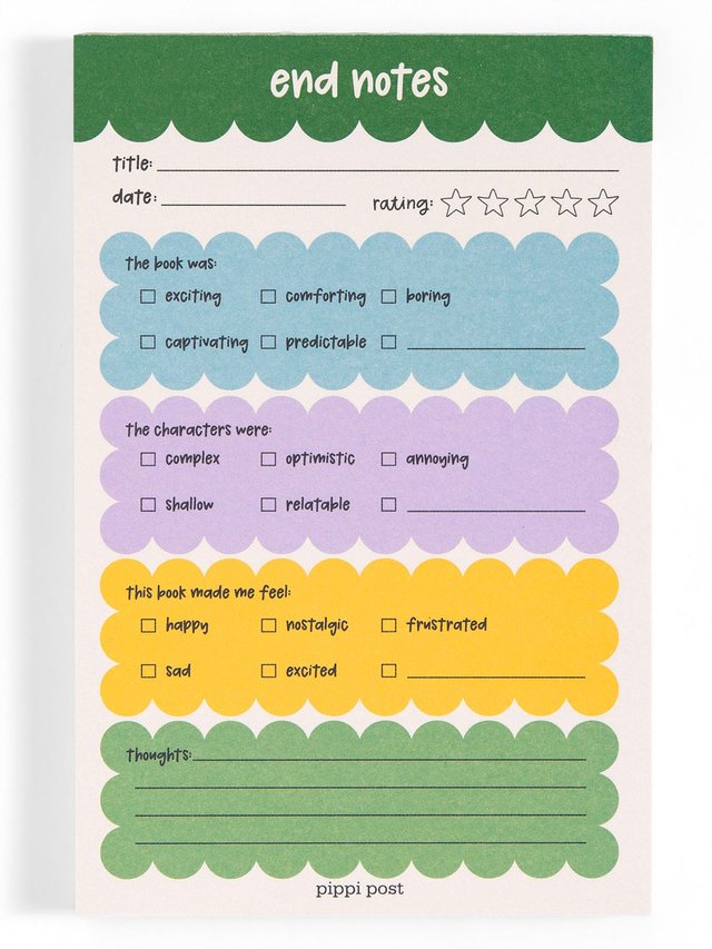 End Notes Book Reflection & Review 4×6 Notepad, 4 of 4