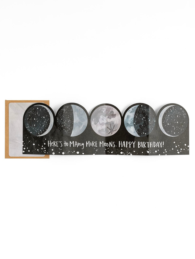 Many Moons Birthday Accordion Greeting Card, 2 of 3