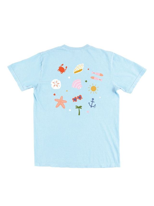 Sunshine State of Mind Coastal Tee - Chambray, 5 of 5