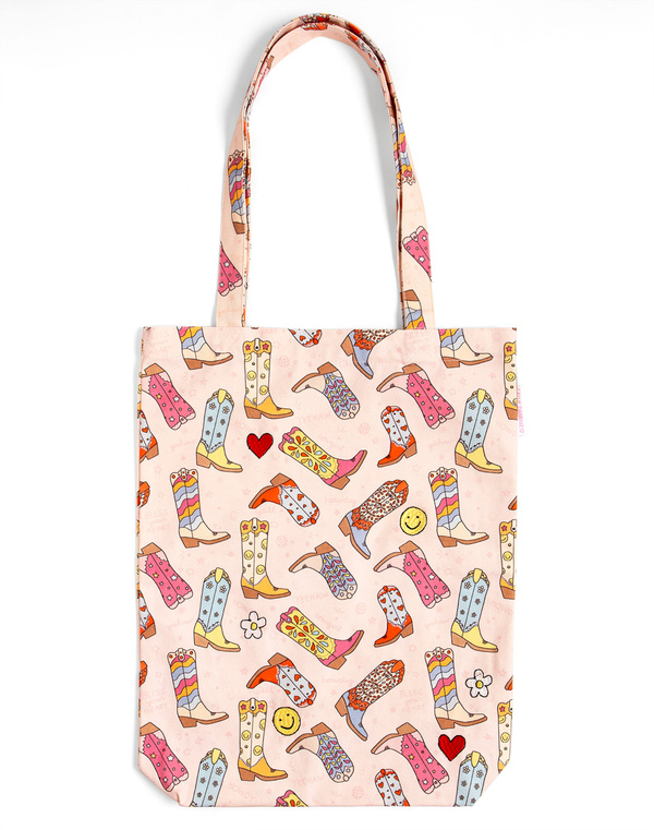 Western Cowgirl Boots Tote Bag, 1 of 4