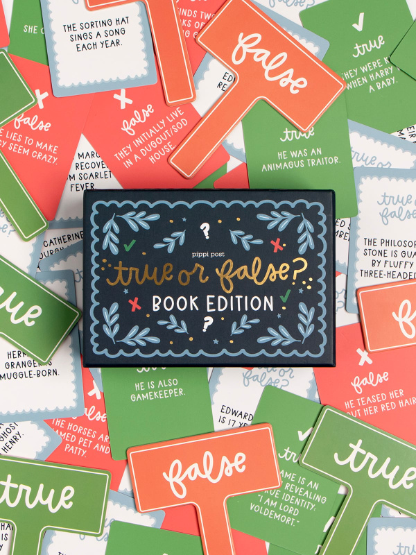 True or False Book Edition Literary Trivia Card Game, 4 of 5