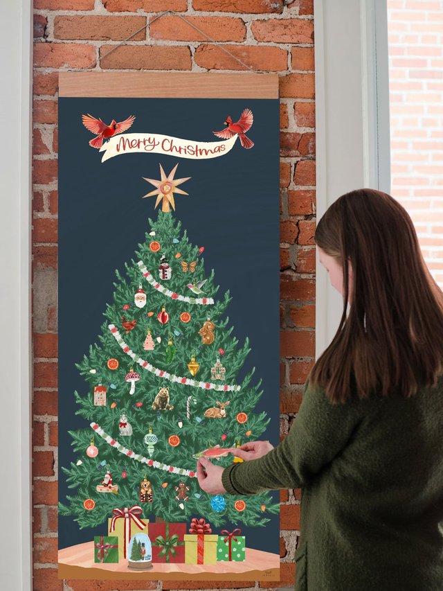 Christmas Countdown XXL Advent Calendar - Tree & Ornaments, 1 of 4