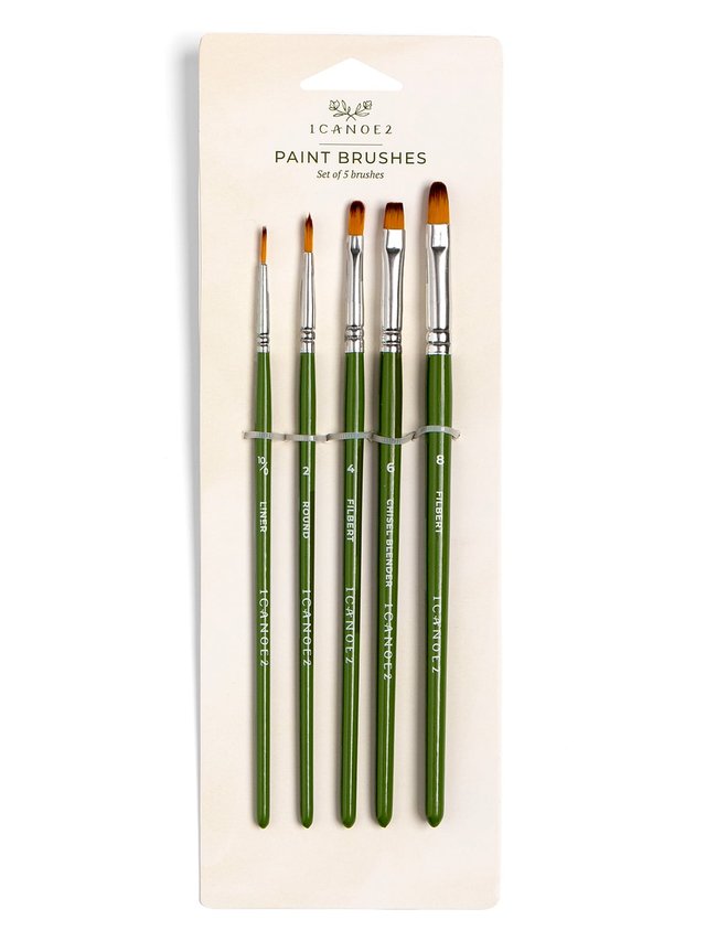 Artist Paint Brush Set – 5 Brushes, 2 of 3