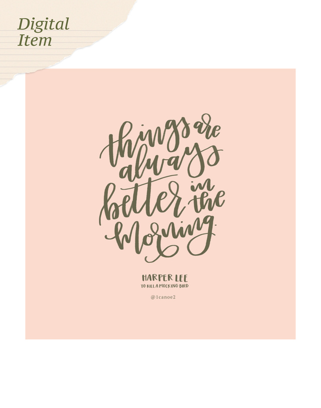 Digital Harper Lee Quote Download, 1 of 1