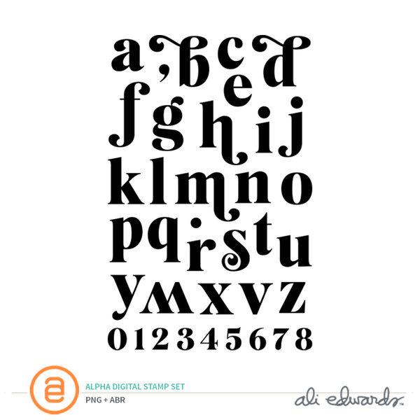 Alpha Digital Stamp Set, 1 of 1