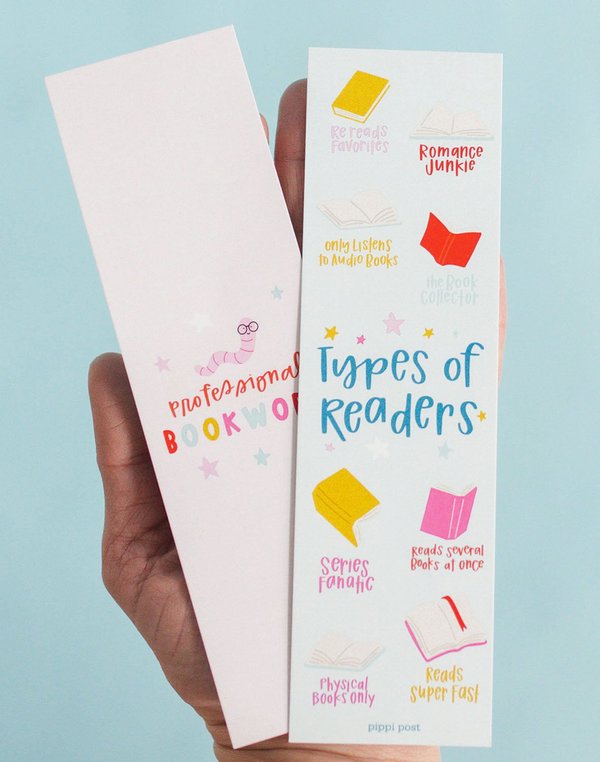 Types of Readers Bookmark Set, 1 of 3