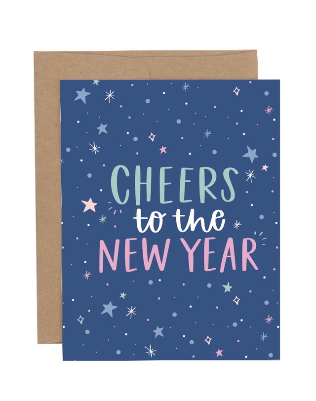 Cheers to the New Year Greeting Card, 1 of 1