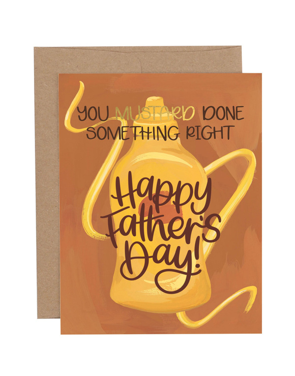 Mustard Father's Day Greeting Card, 1 of 1