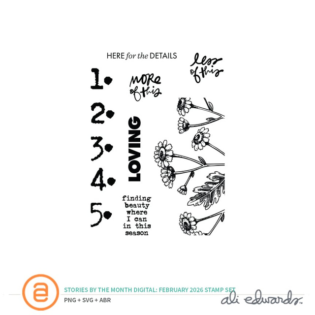  February 2026 3×4 Digital Stamp Set, 1 of 1