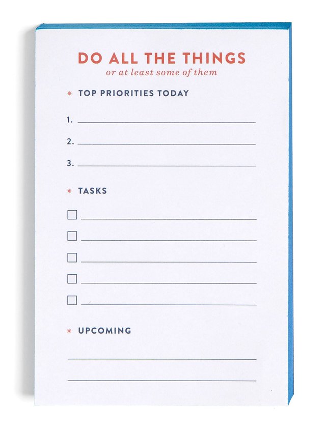 Do All The Things Daily Planner 4×6 Notepad, 1 of 2