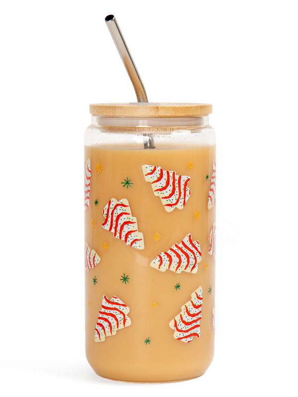 Christmas Tree Cakes Glass Can, 4 of 4
