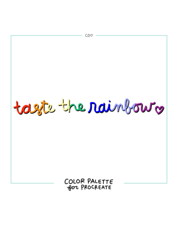 Taste the Rainbow Color Palette , 1 of 1
