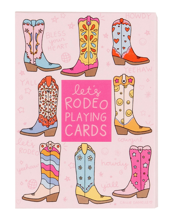 Let's Rodeo Western Cowgirl Boots Deck of Playing Cards, 1 of 3