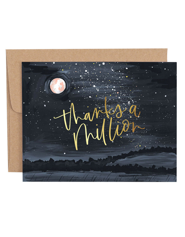 Thanks A Million Greeting Card, 1 of 1