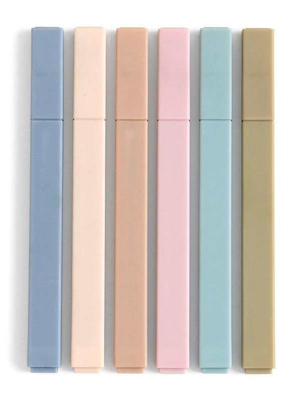 Muted Highlighter Set of 6 Colors, 2 of 4