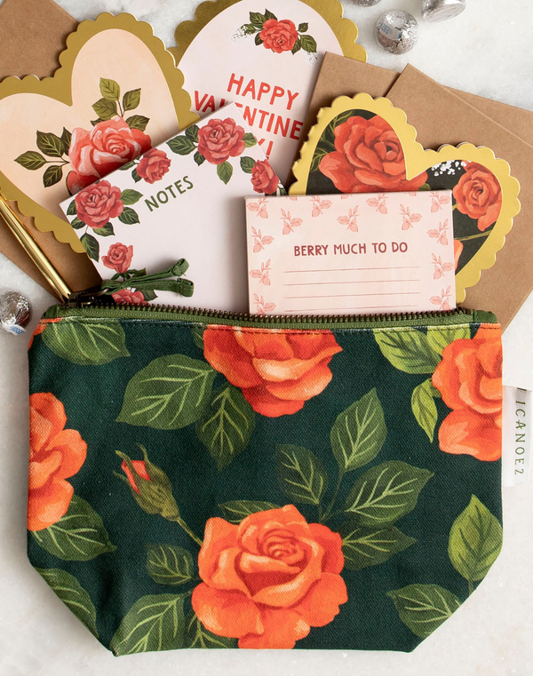 Roses Canvas Pouch, 1 of 2