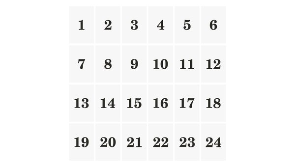 2025 Advent Calendar, 1 of 2