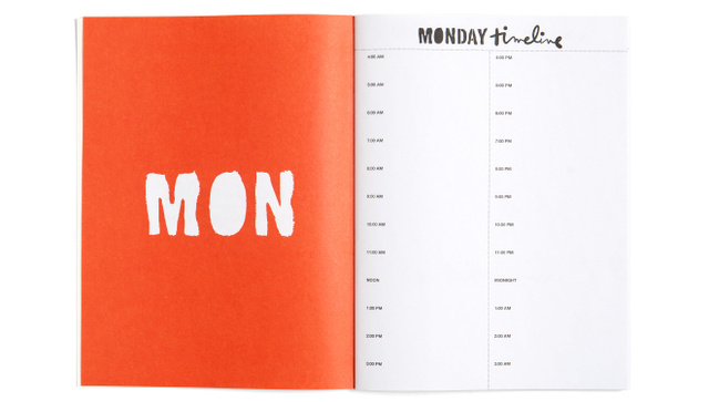 Week In The Life™ Color Blocked Notebook, 2 of 9