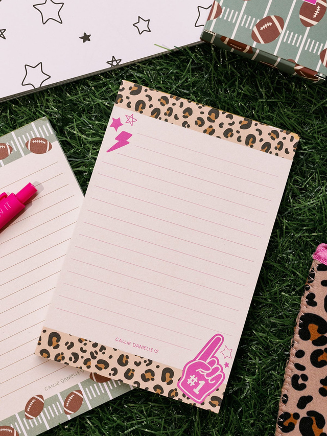 Leopard Print Game Day 4×6 Lined Notepad, 2 of 3