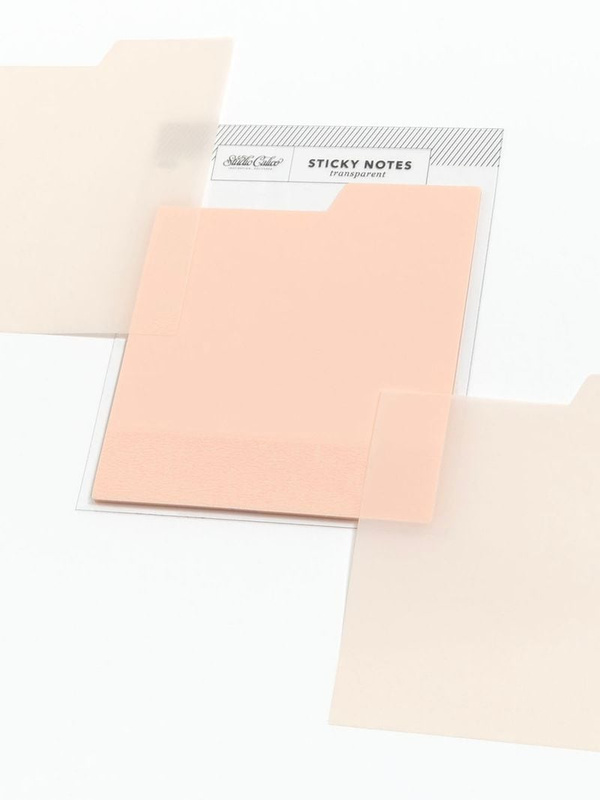Tabbed Transparent Sticky Notes - Pink, 2 of 4