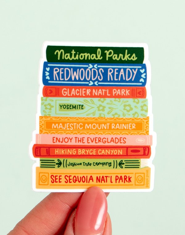 National Parks Book Stack Decal Sticker, 3 of 3