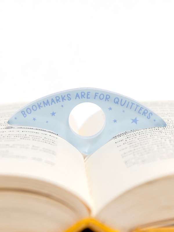 Bookmarks Are For Quitters Thumb Book Page Holder, 5 of 6